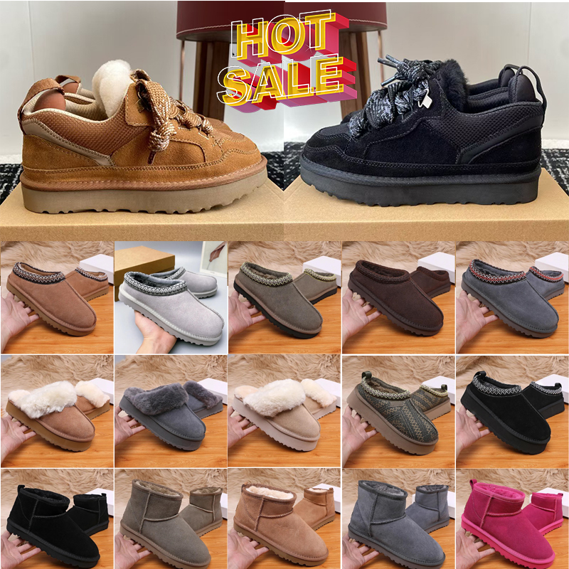 Designer snow boots women Tasman slippers platform Boot tazz slide mustard seed ultra mini slipper chestnut suede men shoes womens winter ankle booties 36-44