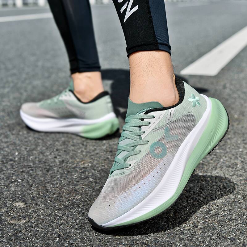 ONKE Running Men's Autumn Shock Absorption Ultra-Light Breathable Mesh Sports Women Lightweight Thin Hollow Thick Sole Women's Shoes