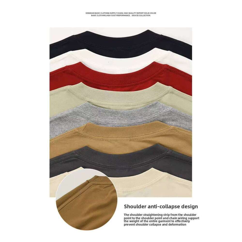 High Quality 100% Cotton 230Gsm Heavyweight Logo Design Printed Loose O-Neck Short Sleeve Men's T-Shirt