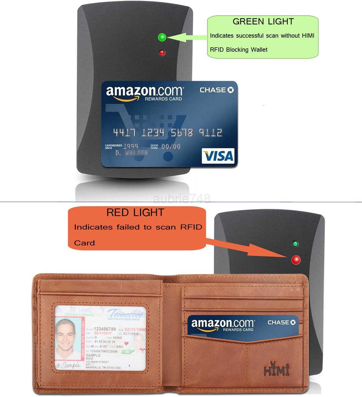 Wallet for MenGenuine Leather RFID Blocking Bifold Stylish Wallet With 2 ID WindowZ250911