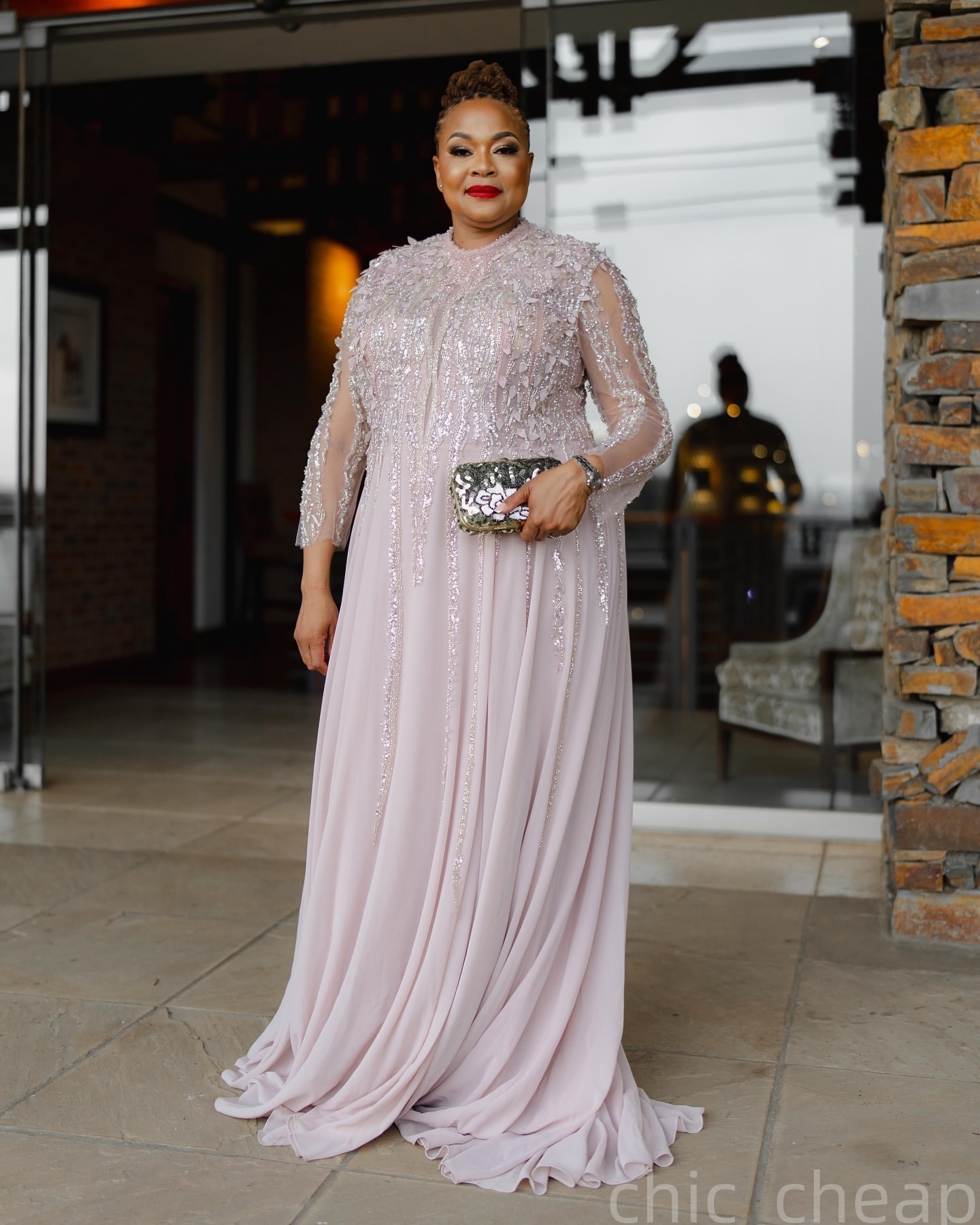 2025 Plus Size Champagne A-line Mother Of Bride Dresses Floral Lace Beaded Chiffon Evening Party Mamas Dress Vintage 50s Birthday Wedding Guest Groom 