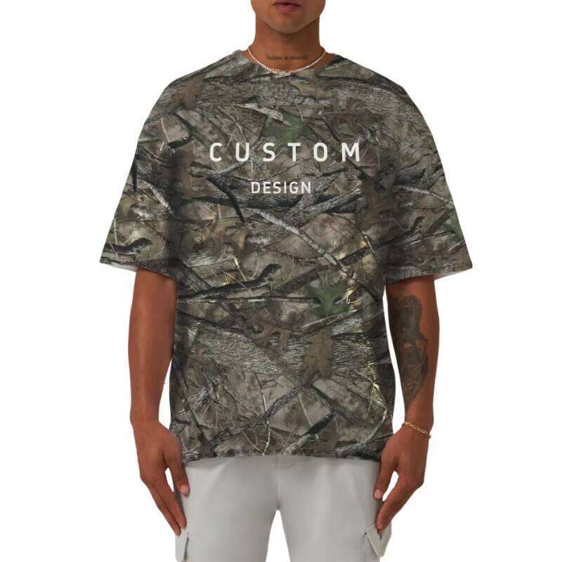 T-shirt pour hommes à manches courtes surdimensionnées 100% surdimension