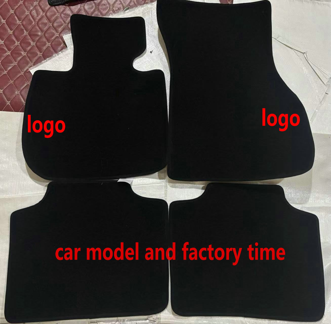 Car Floor Mats For Customize the original car model and factory time Leather Mat Set Rug Auto Interior Parts Carpet Waterproof Pad Car Accessories