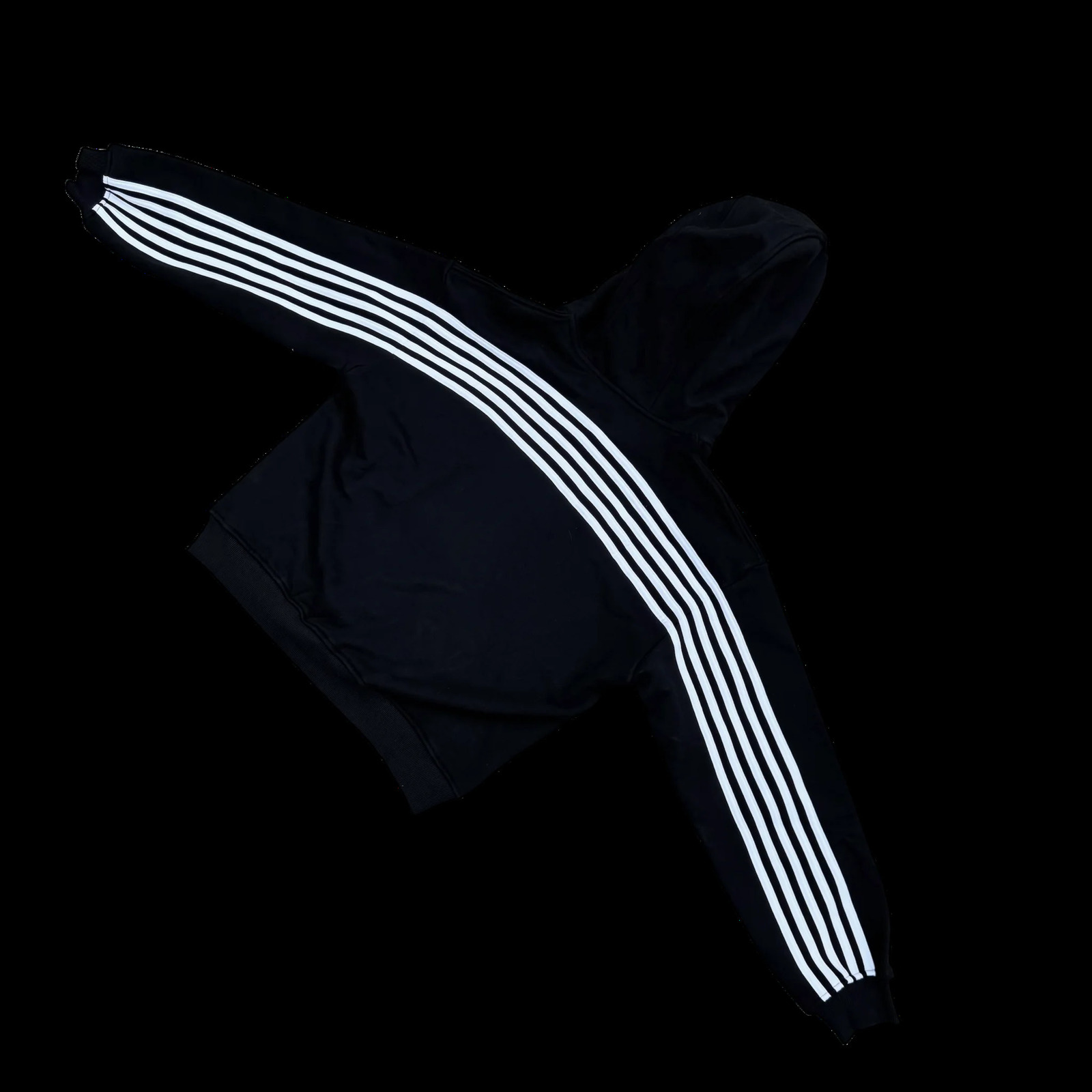 HCW Striped Embroidered Black Hoodie Sweatpants Two Piece Suit Y2K Sportswear Letter Embroidery Oversized Zipper Sweatshirt Pant 250902