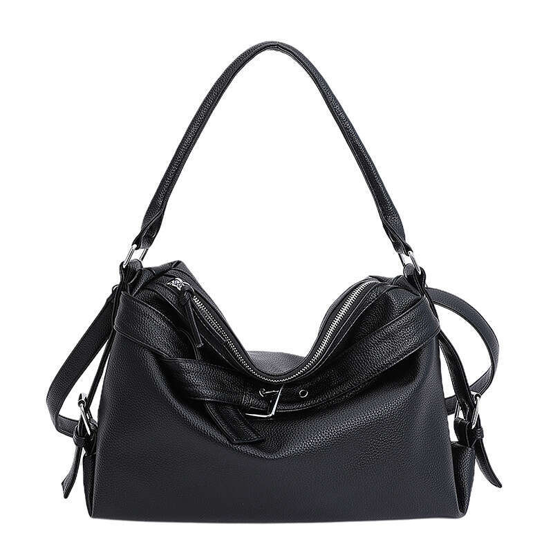 Niche Hot Girl Motorcycle Crossbody Women's Casual Shoulder Underarm Large Capacity Commuter Tote Bag