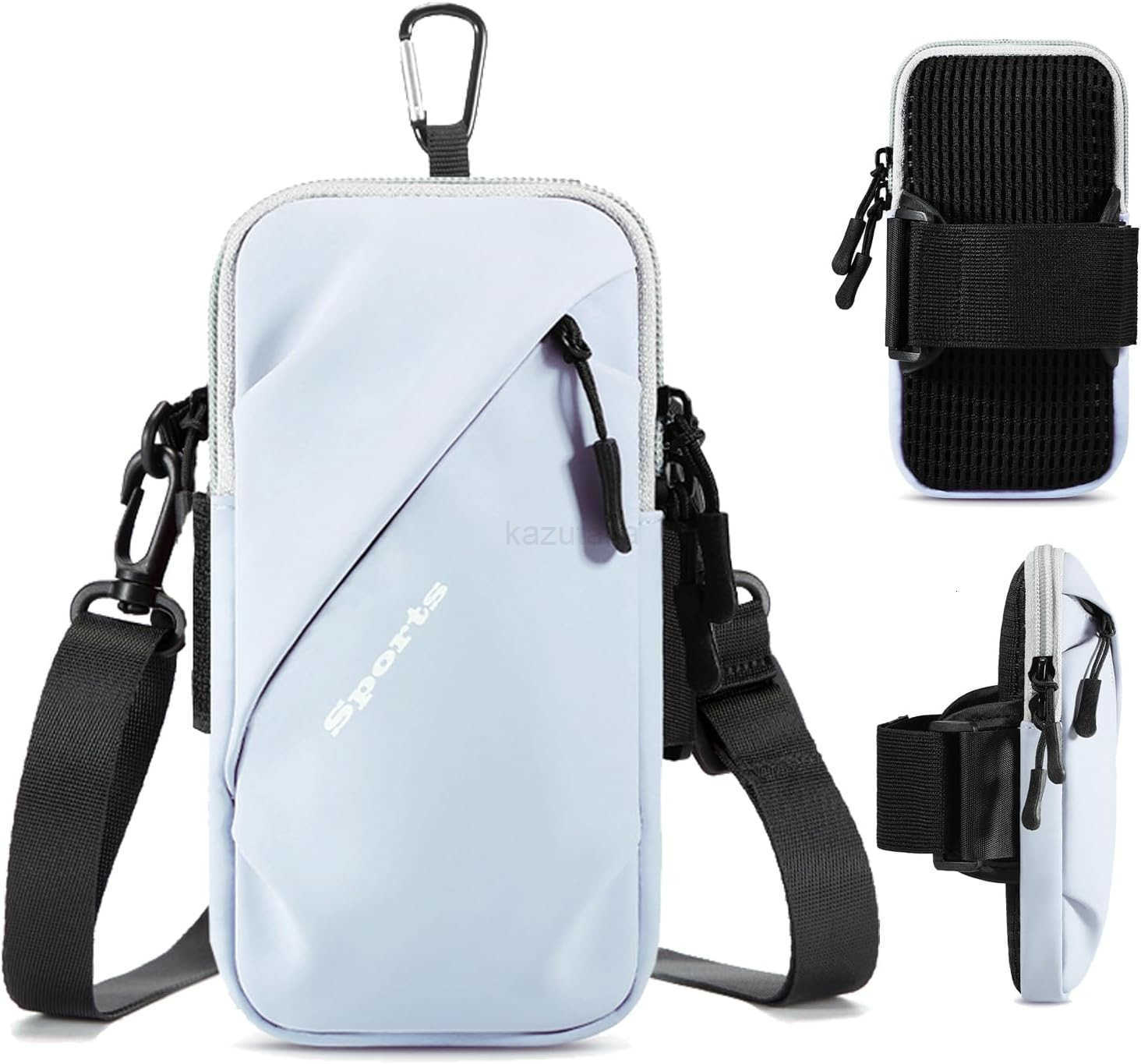 Phone Holder Arm Bands Small Crossbody Shoulder Holsters Bag with Arm Band Fits iPhone and All Cell Phones Use for Running Walking Hiking Biking Plus 