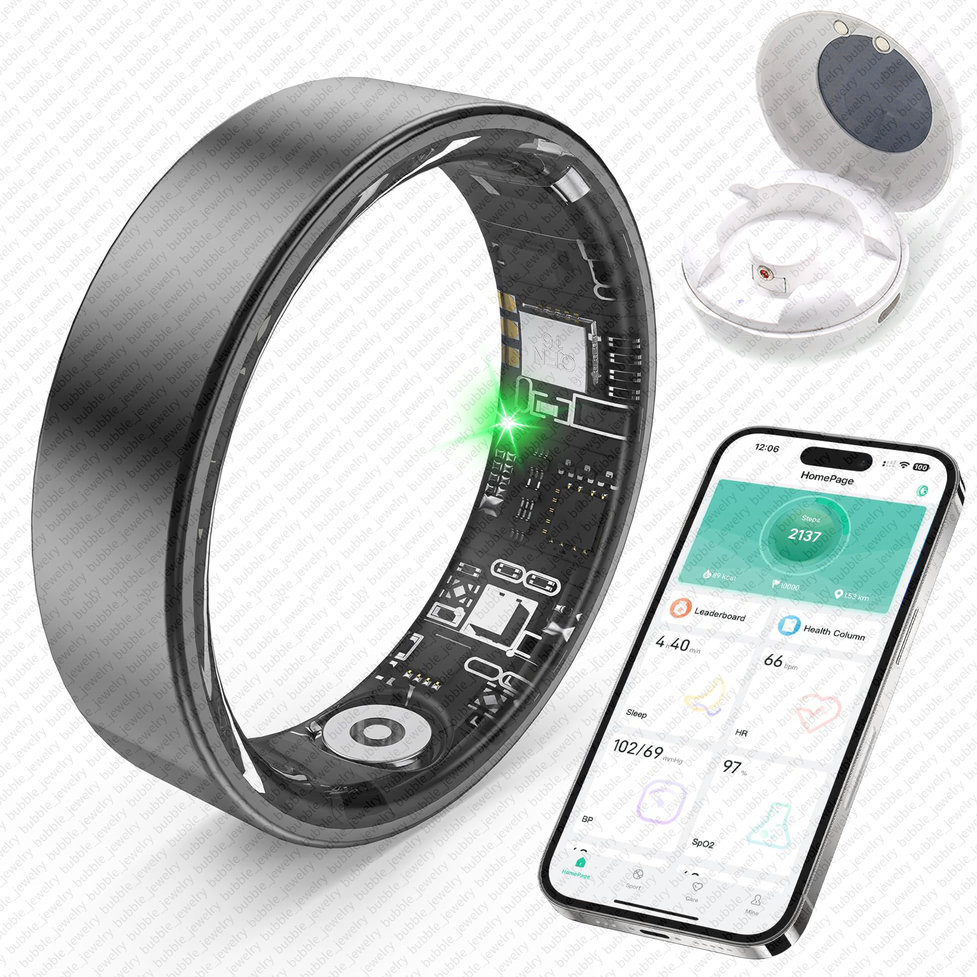 luxury jewelry Women Designer Jewelry Smart Ring designer ring Fitness Tracker Step Counter Sleep Monitor Waterproof Ring Compatible with iPhone and Android Gift