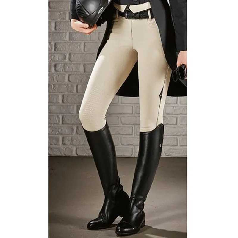 riding high boots horse knee rider leather shoes equestrian long bootcut wide shaft medieval costume for women W250902