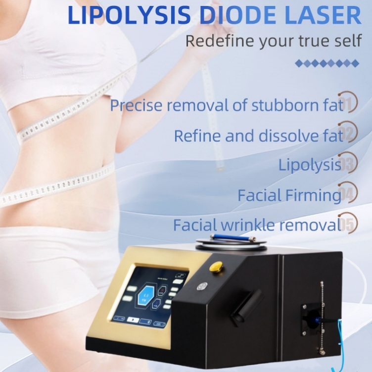 1470nm Diode Laser Lipolysis Slimming Equipment Fat Dissolution Machine For Weight Loss Body Sculpting Facial Firming Beauty Clinic Spa Use