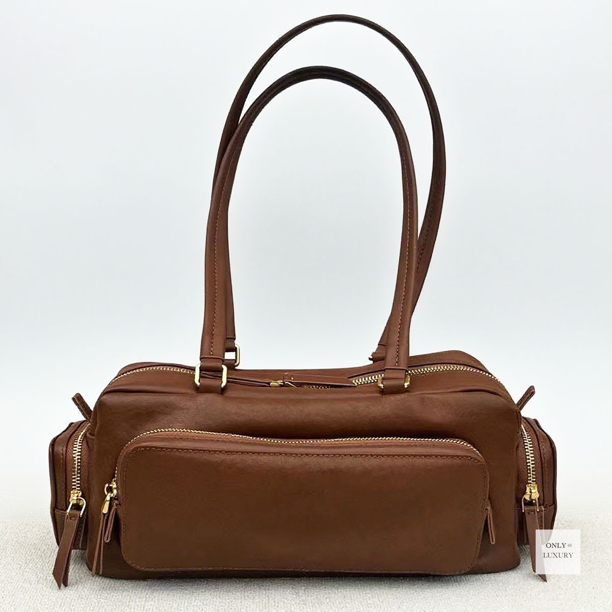 Luxury motorcycle pocket bag designer handbag shoulder bag retro nappa genuine leather women men small clutch hobo crossbody multiple purse vintage 7A high quality