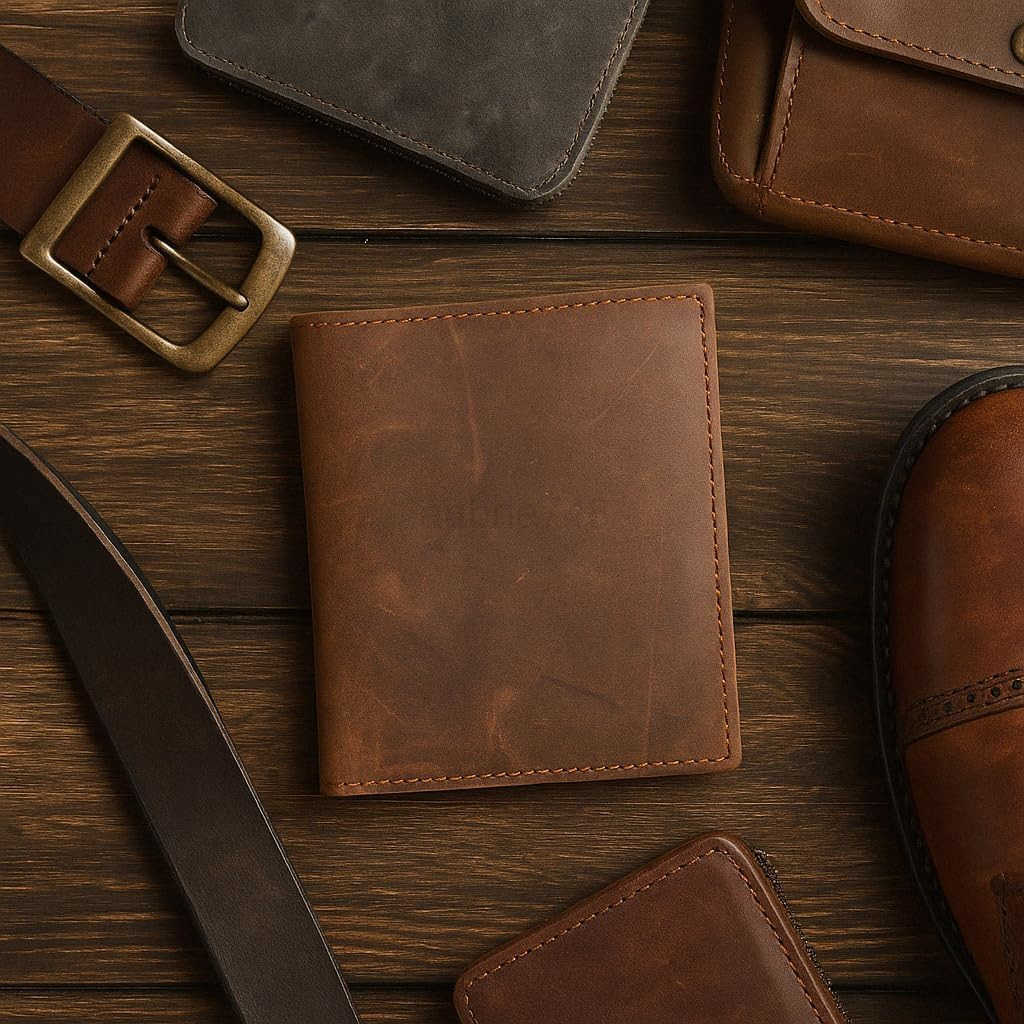 Bifold Leather RFID Blocking Wallet For Men Women Genuine Leather Holder With 20 Slots 2 Bill Compartments ID Window Hipster wallet Money Drivers Lice