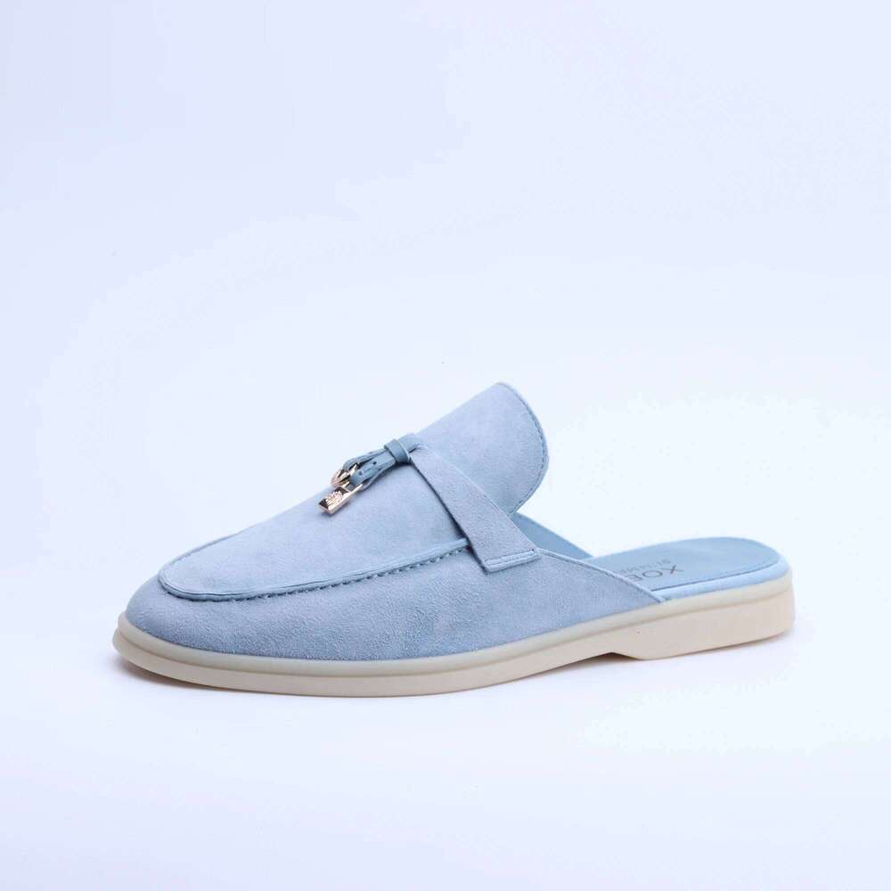 No - Designer Tassel Suede Leather Loafers for Women 2025 Slip On Slippers Flat Work Walking Shoes High Quality