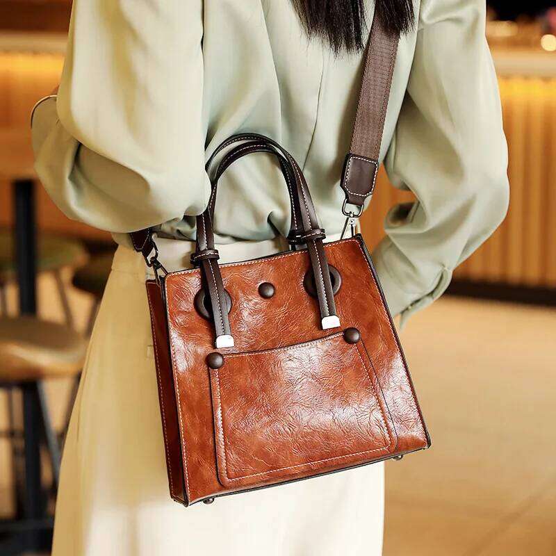 Vintage Women's High Quality Handbag Women Shoulder Bag Large Capacity Versatile Female Crossbody Bags