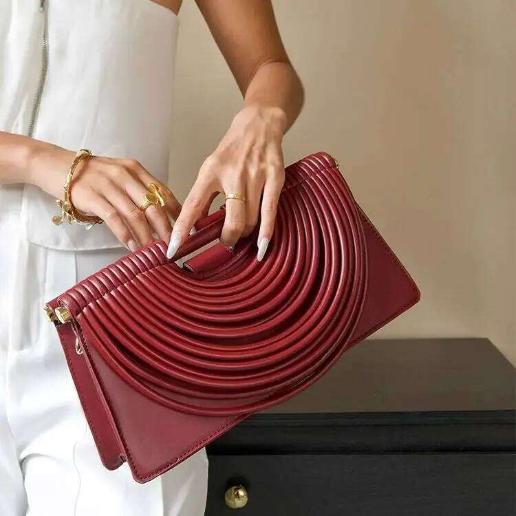 Handbags For Women 2025 New Gold Designer Soft Pu Leather Messenger Single Shoulder Bags