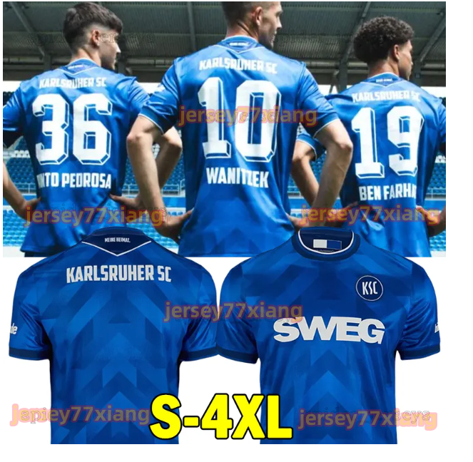 XXXL 4XL Karlsruher SC Soccer Jerseys SCHLEUSENER SIMIC WANITZEK MULLER 2025 2026 KSC Football Shirts RAPP SIHLAROGLU EGLOFF BURNIC FRANKE JUNG HEROLD Men Uniforms