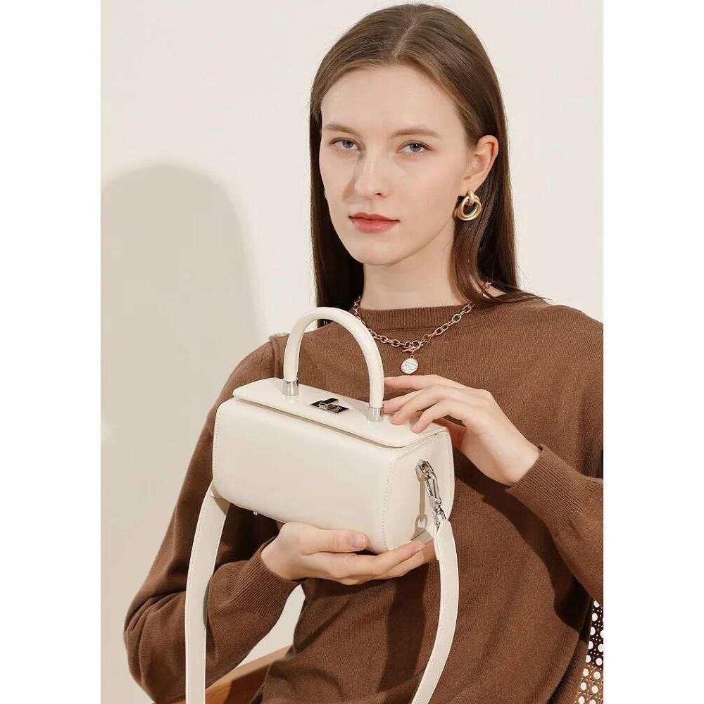 Genuine Leather Handbag Design Cowhide Shoulder For Women 2025 Fashion Commuter Crossbody Small Square Bag