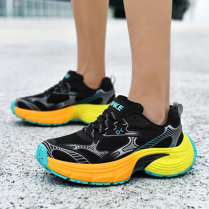 ONKE Men's Sports Shoes New Autumn Thick-Soled Women's Shoes Breathable Dad Shoes Mesh Material No Sweat In Autumn Fit For Commute And Shopp