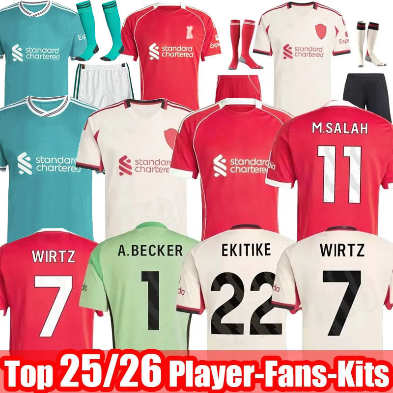 25 26soccer jerseys MAC ALLISTER ALEXANDE R-ARNOL D LUIS DIAZ GAKPO DARWIN Lverspool SZOBOSZLAI jersey fans player football shirt Mens Kids Kit sock Full sets