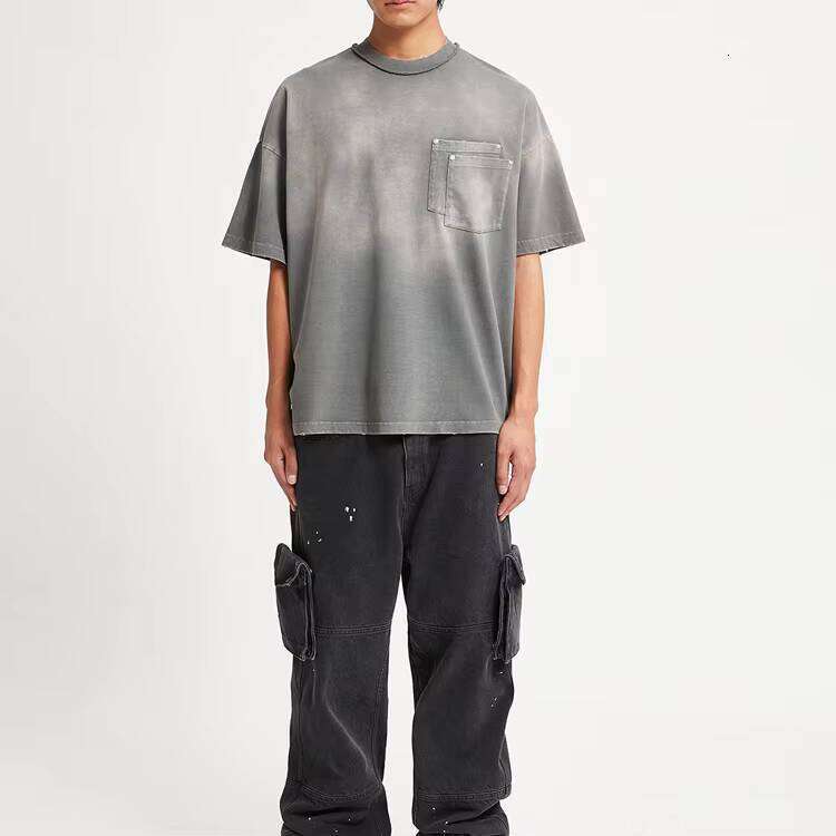 Men's Vintage Washed T-Shirt Heavyweight Graphic Streetwear 100% Cotton Oversized Fit