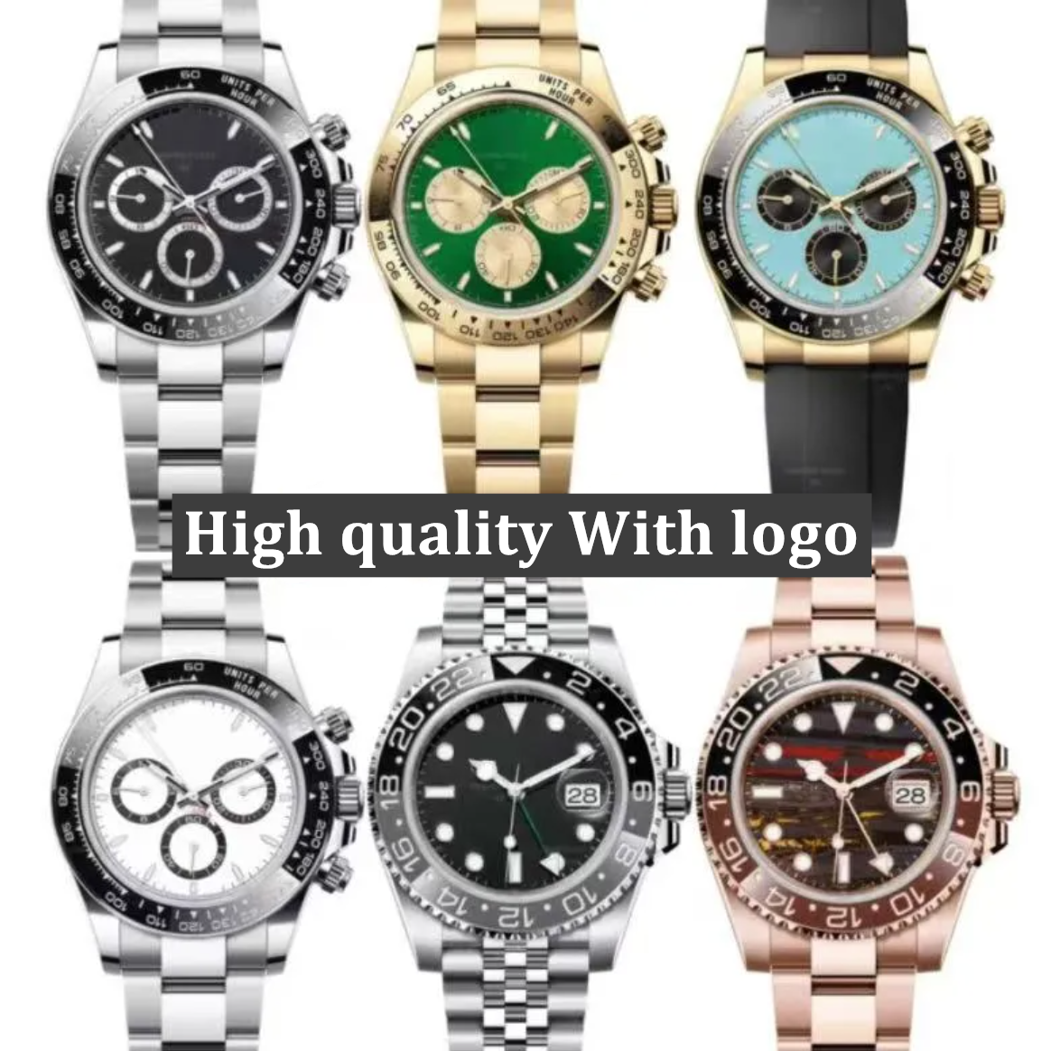 Jason007 Top Daytons Automatic Movement Designer Mens Watch 40MM Stainless Steel Rubber Luxury Watches Men with Sapphire Glass With Box Reloj Orologio Montre