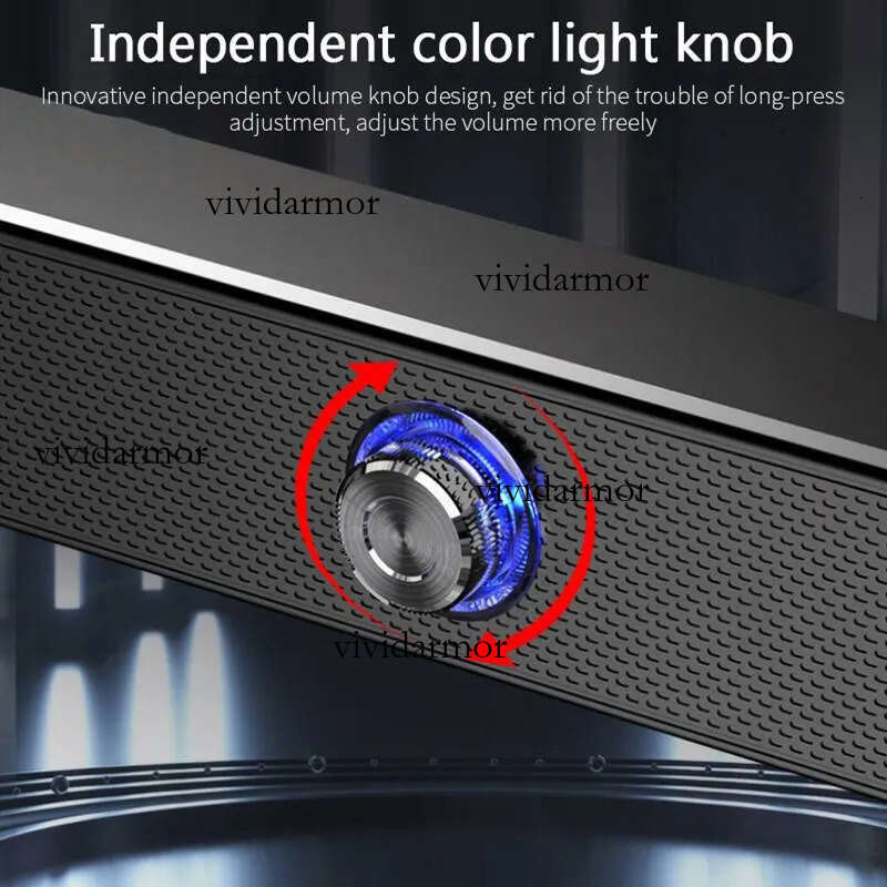 Popular All-In-One Bluetooth Wired Subwoofer Long Bar Small Computer Desktop Notebook Home Speaker