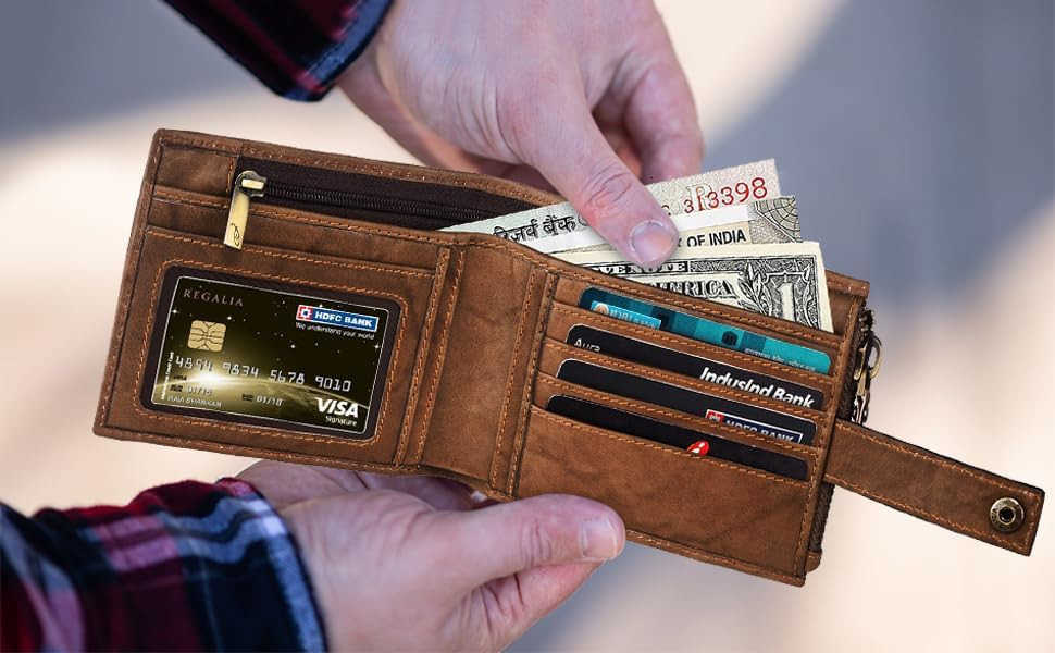 Design Brown Genuine Leather Wallet For Men With Detachable Card Holder Mens Wallet RFID Wallet For Men And Women Billetera De HombreZ250911