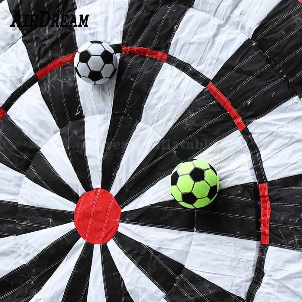 5m high (16.5ft) with 8balls High quality Customize size color inflatable footdarts dart soccer darts board game for sale