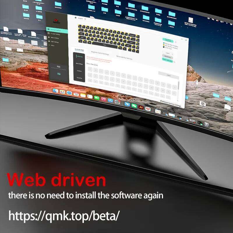 Magnetic Switch Gaming Keyboard Attack Shark X HE And FreeWolf F Pro K Wired Wireless RGB Rapid Trigger Hall Effect