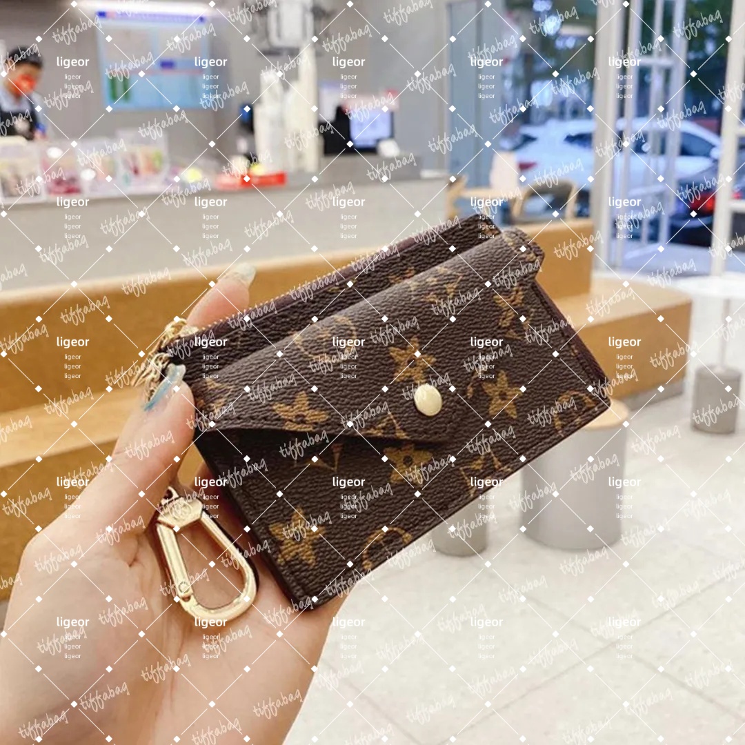 Designer Wallet Womens Mini Zippy Organizer Bag Credit Card Holder Coin Purse Key Pouch Purses Keychain Bags Clutch with out Box