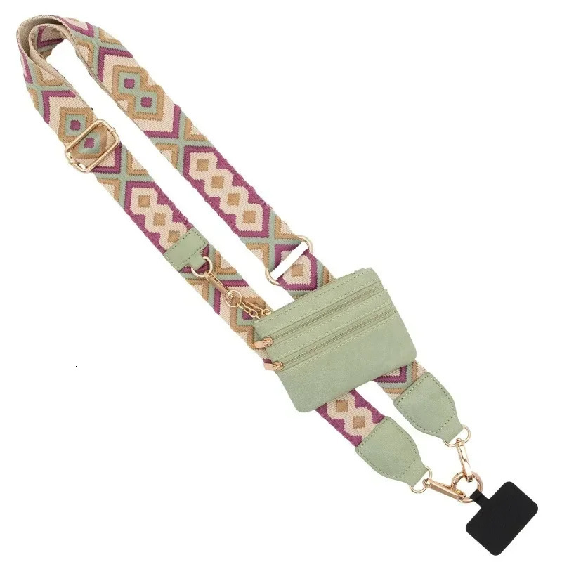 Adjustable Phone Strap With Zippered Pouch Fashion Mobile Phone Lanyard Crossbody With Wallet Antilost Lanyard For Women 250901