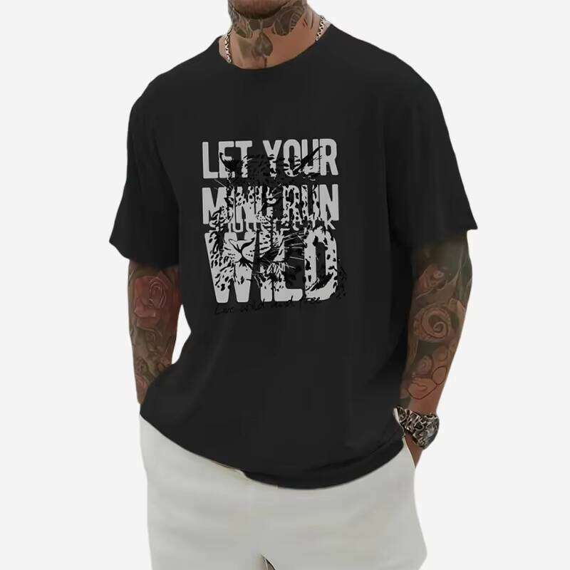 High Quality Clothing Heavyweight 230GSM 100% Cotton Round Neck Short Sleeve Breathable Printed Men's T-Shirt