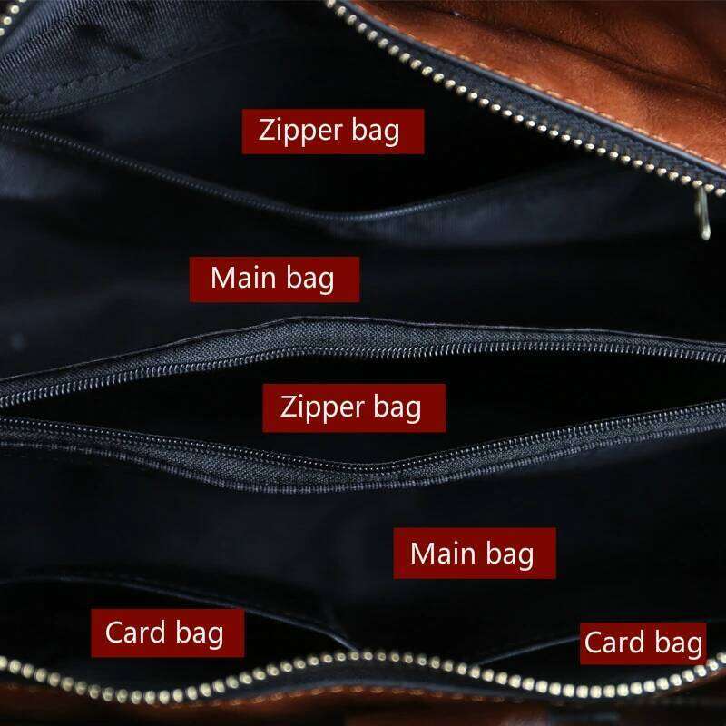 2025 New High Quality Leather Handbag Retro Handmade Emed Shoulder Bag For Women Large Capacity Female Messenger Bags