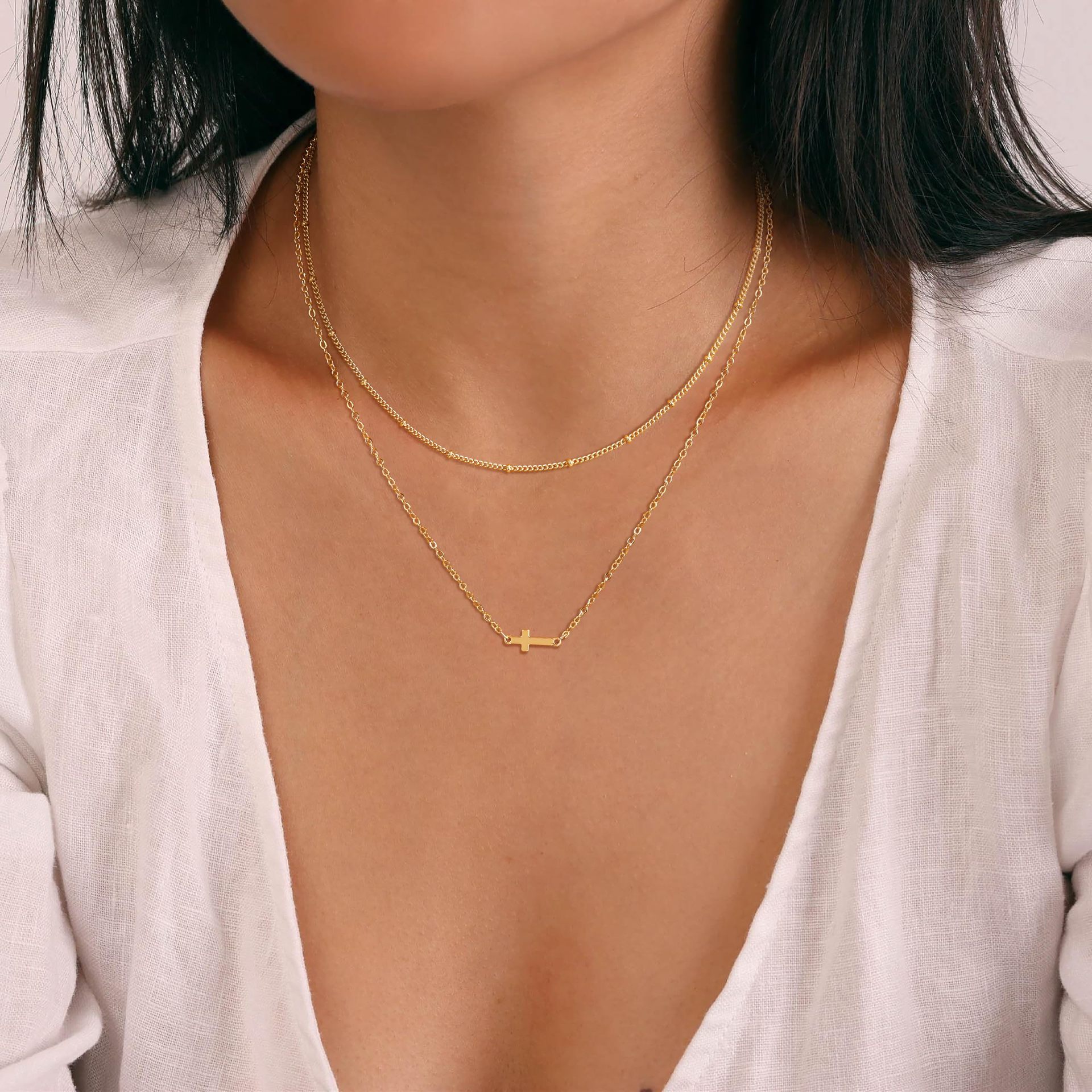 2025 New Arrival Elegant Versatile Fashion Copper Plated Zircon Necklace Exquisite High end Uniquely Personalized Neck Jewelry