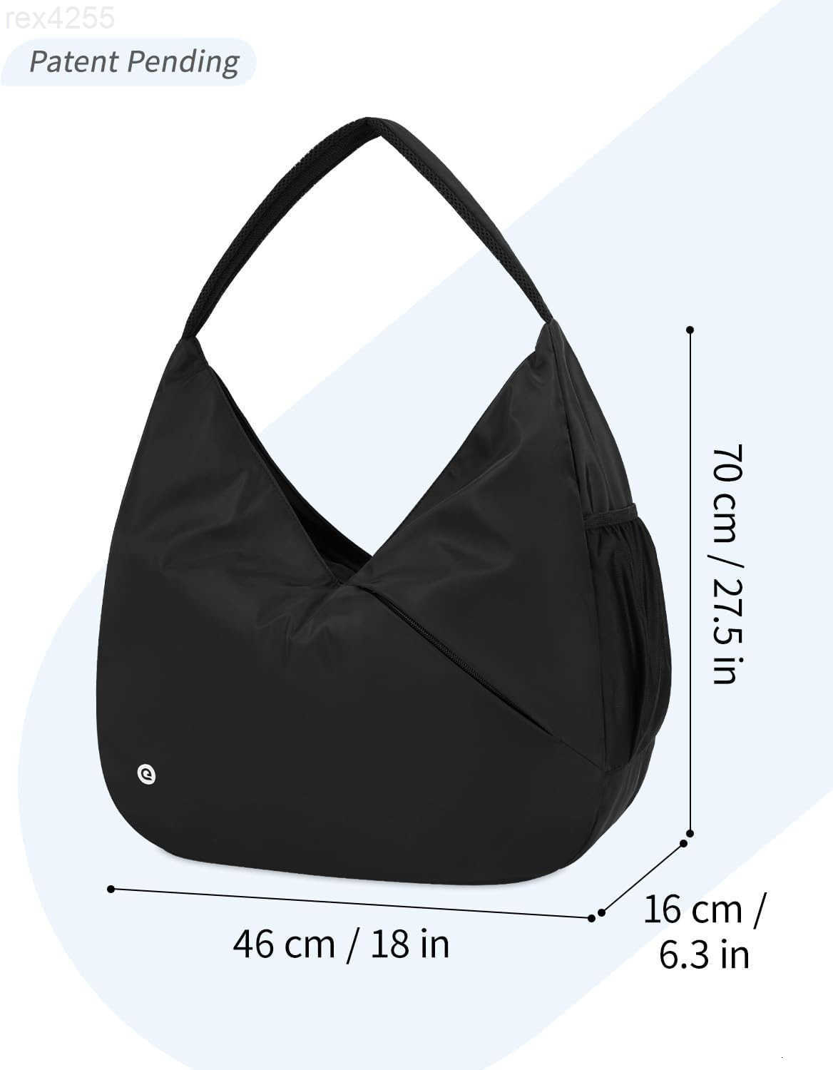 Large Gym Bag for Women Sports Duffel Bag with Hidden Yoga Mat Holder Shoe Compartment Workout Dance Tote Bag with Wet Pocket Overnight Weekender Bag 