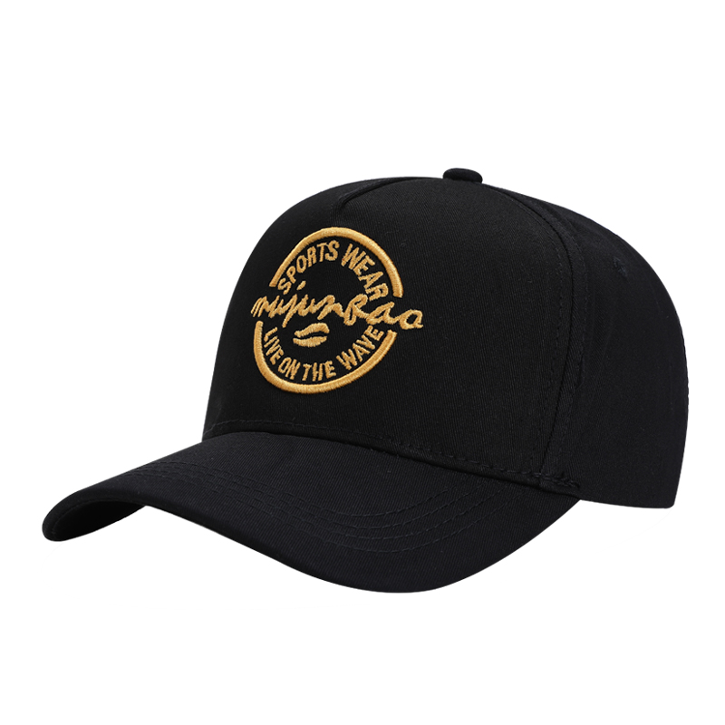 Pure cotton embroidered blank hat with personalized embroidered label baseball cap supports private customization