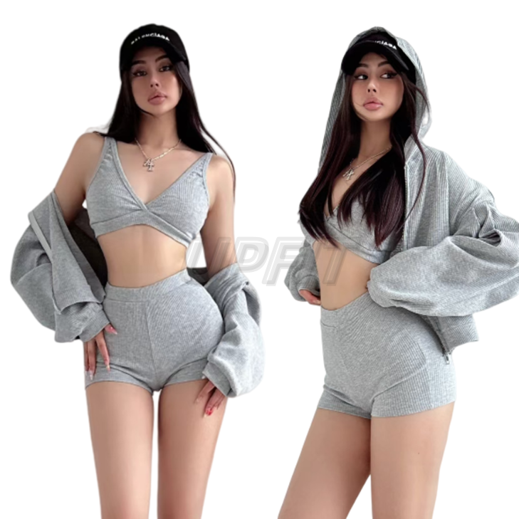 2026 10A Hot Sale Braethable Long Sleeve Top Sports Bra Shorts Set for Exsrcise Sweat-wicking Fashion Sportswear Leggings Gym Pants sets aloness Women Clothes