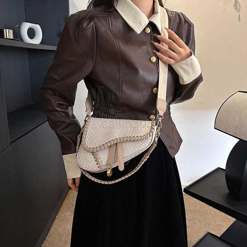 Women Trendy Saddle Shoulder Bag Clutch Purse Underarm Handbag Satchel HandBag Crossbody Bag M250902