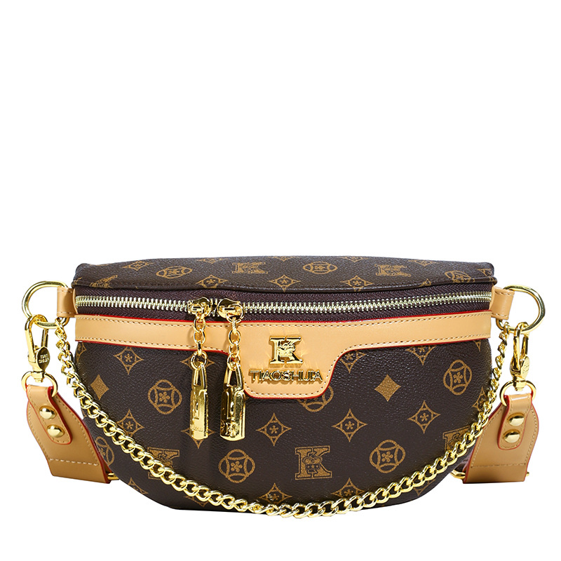 Women's chest bag 2025 new style versatile soft leather fashionable crossbody waist bag high-end online celebrity shoulder bag