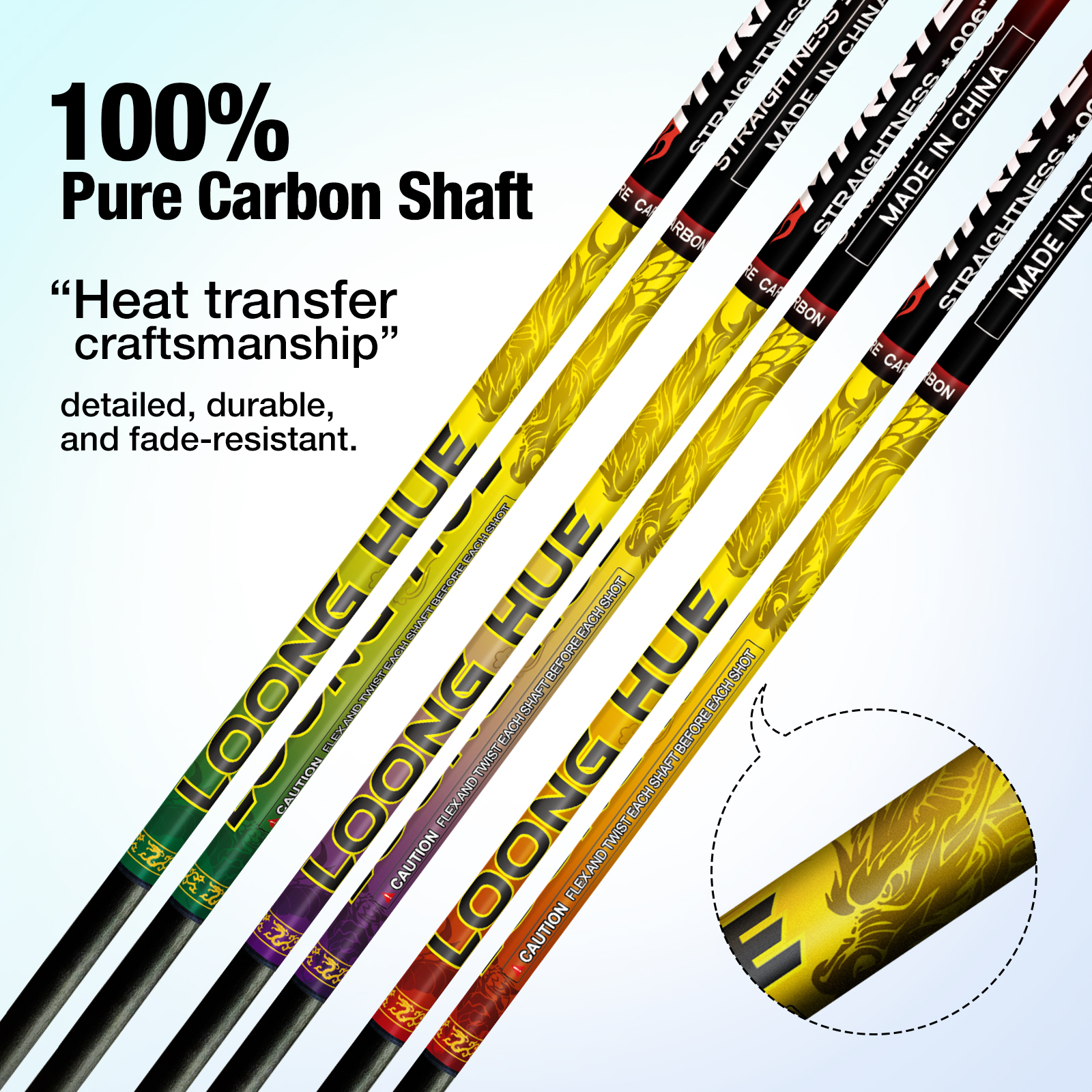 High-Density Carbon Fiber Archery Arrows Premium Grade 4.2mm Diameter & 31-Inch Longitudinal Design Compatible Across Recurves and Compound Models