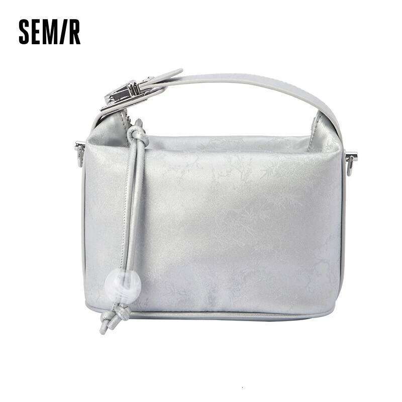 Semir Handbag Women 2024 Dumpling New Chinese Style Beaded Shoulder Crossbody Pillow Bag