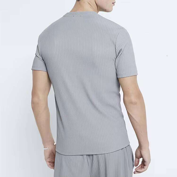 Men's Casual T-Shirt Comfortable Breathable Short Sleeve Round Neck Solid Color 100% Cotton