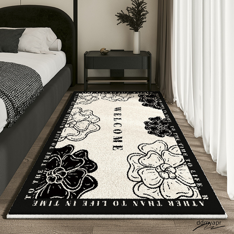 Cashmere Imitated French Small Fragrance Bed ddmyapr Rug Advanced Sense Living Room Study Oval Dirt Resistant Non-Slip Carpet R626 H260226