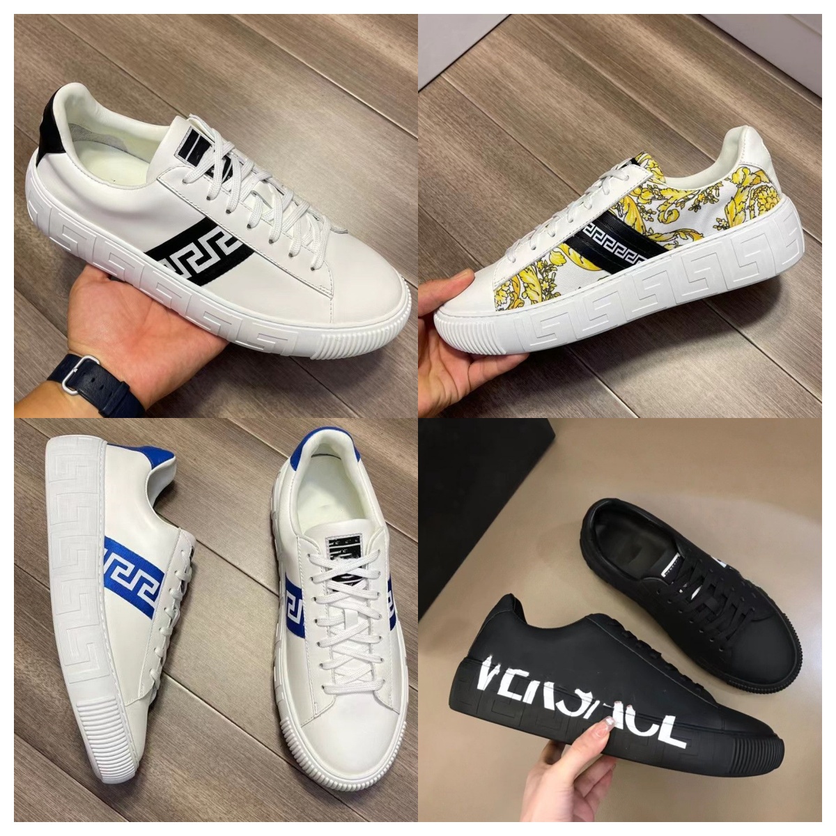 Greca Scarpe Da Design Di Lusso In Pelle Vera Modelli In Stile Greco Da Uomo Sc…