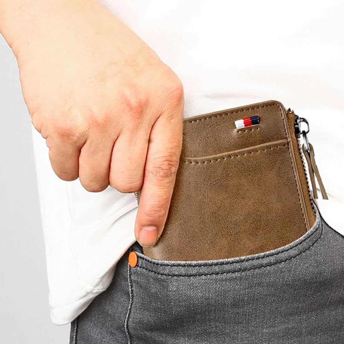 Reshline Mens RFID Blocking Wallet BROWNZ250911