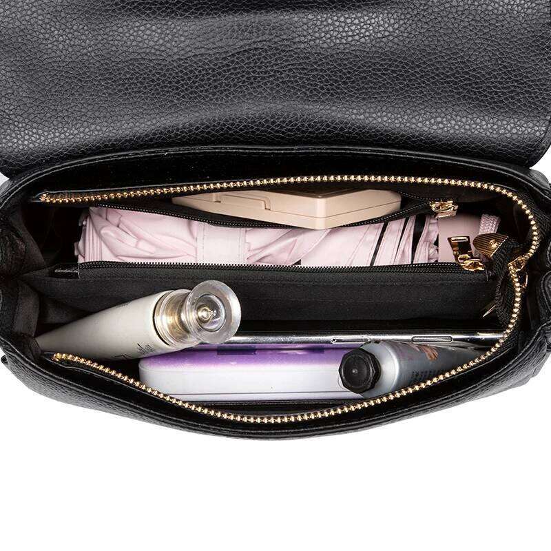 Genuine Leather Crossbody Bag Women Cowskin Designer Ladies Handbag Wide Shoulder Straps Messenger Bags Female