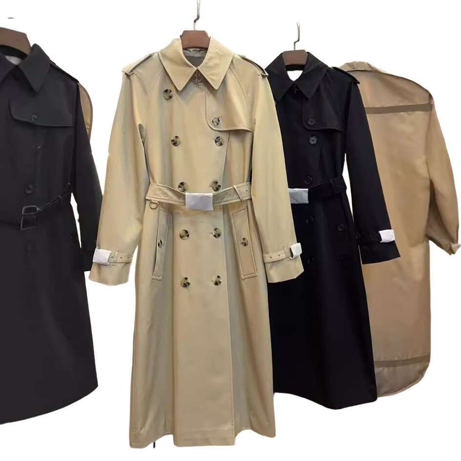 jacket Down jacket Early Autumn Windproof Waterproof Long Trench Coat Bur Kensington Chelsea Style Jacket