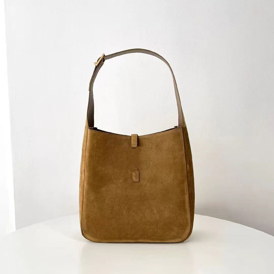 designer bag brown suede bag bucket bag LE5A7 suede tote luxury suede purse women hobos shoulder bag high quality versatile handbag vintage underarm bag shopping bag