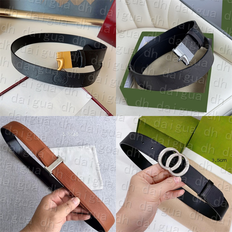 Genuine Leather Belt for Men Classic Designs Top Quality Fashion Belts With Box