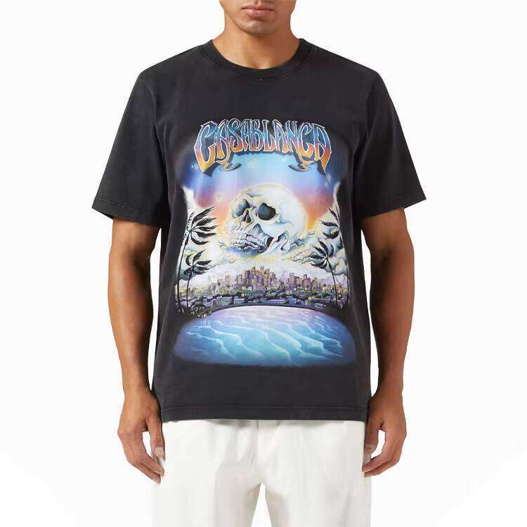 Men's Streetwear Heavy Cotton T-Shirt 260g Oversized Loose Fit Printed Graphic Tee