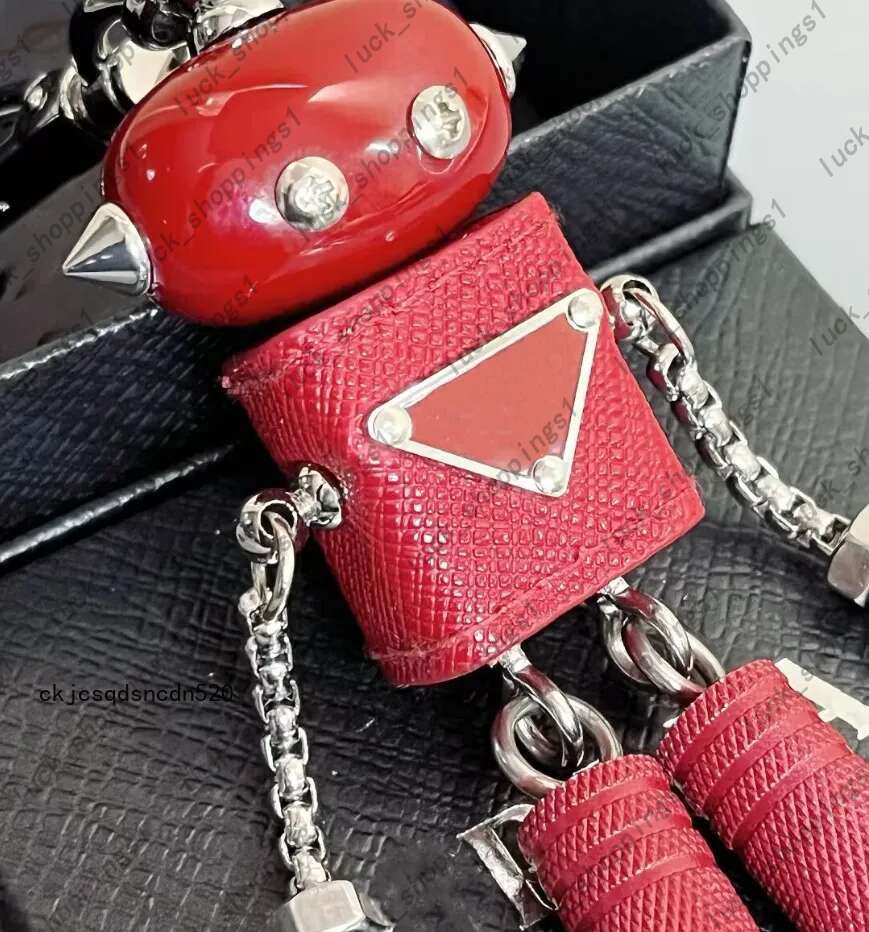 Couture Robot Fashion Style Alphabet Key Chain - Designer Unisex Bag Charm Car Key Holder For Men And Women New